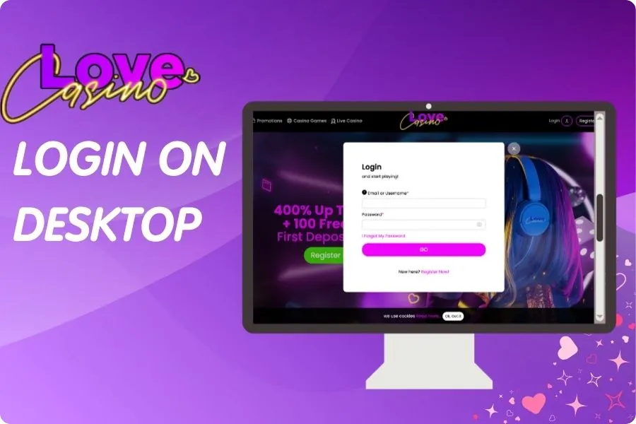 Love Casino Login on Desktop Browsers